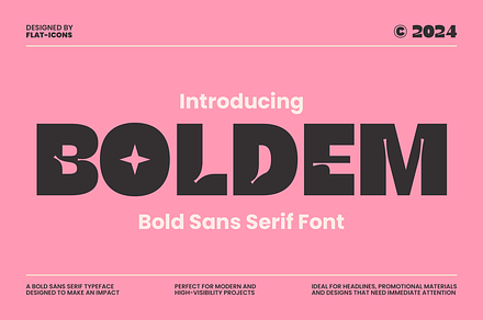Boldem Bold Sans Serif Font