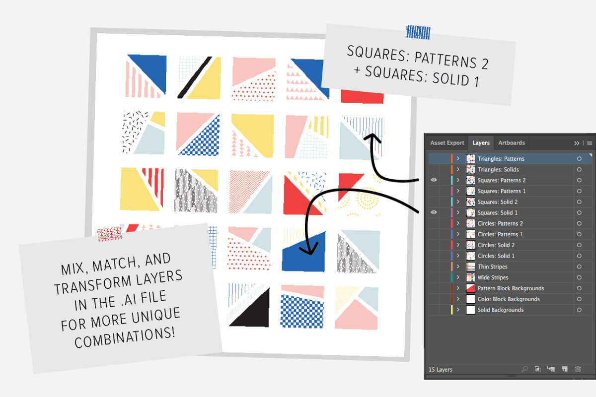 POP Pattern Bundle, a Pattern Graphic by Anugraha Design (Photo 5 of 7)