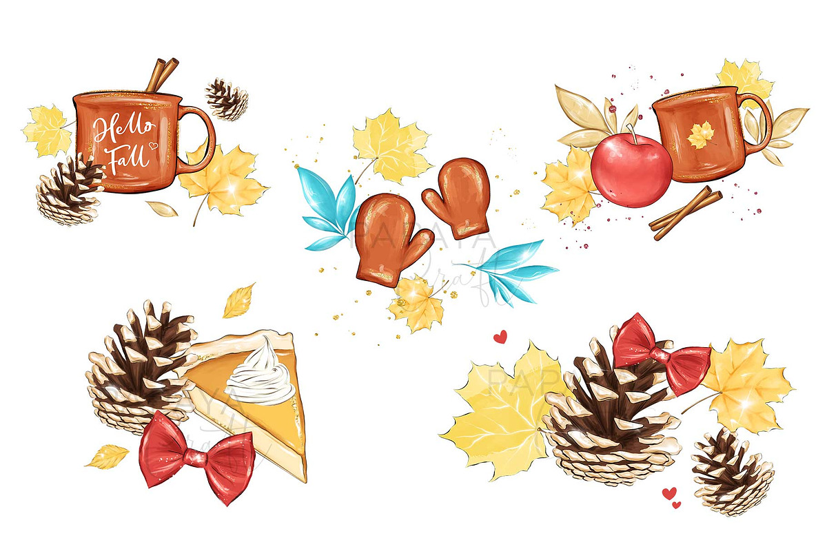 Fall Clipart, an Illustration by Papaya Craft (Photo 3 of 4)