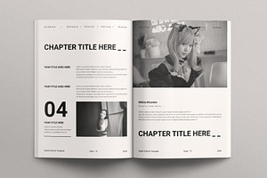 Digital Ebook Layout Design Template