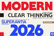 Superantia - Sans serif font family, a Sans Serif Font by Artistic & Unique (Thumbnail 9 of 15)