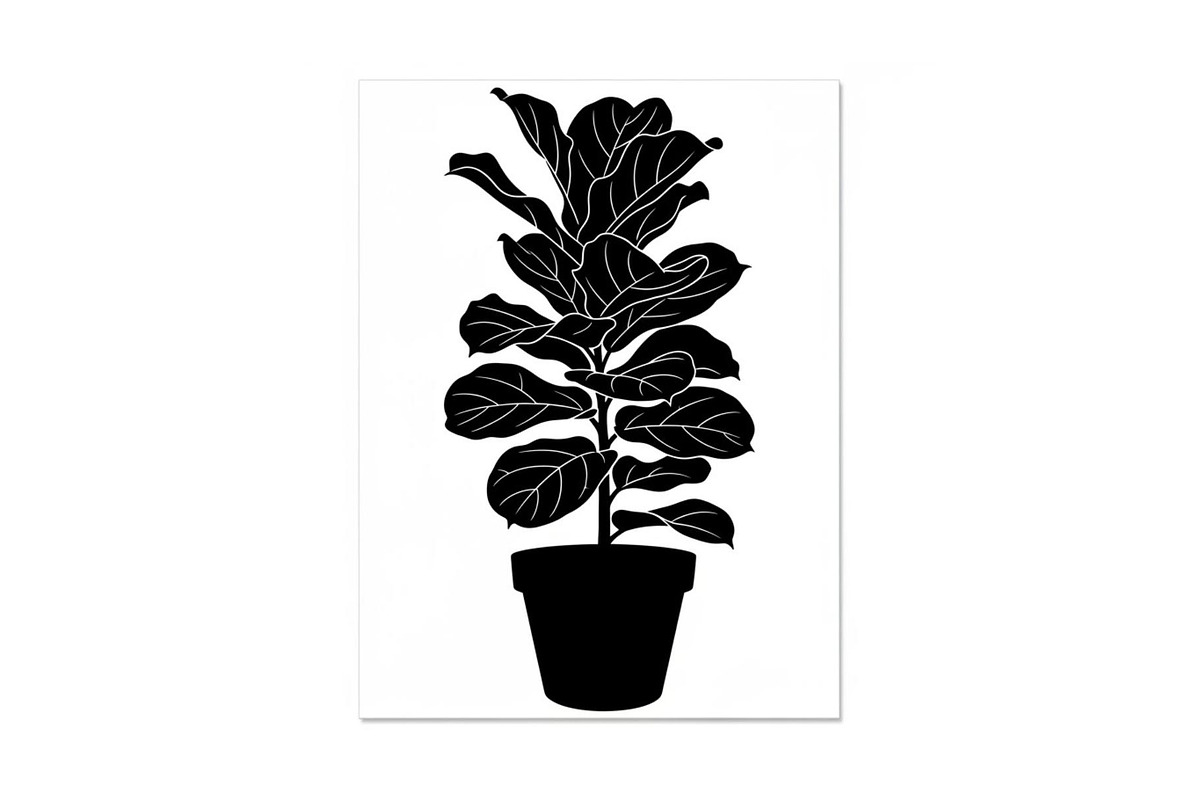Minimal Potted Plant Silhouette, a Graphic by Artivon (Photo 5 of 10)