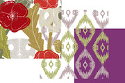 Folk art pattern poppy, sugar skull, a Pattern Graphic by NayaChu (Thumbnail 8 of 10)
