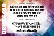 Brickgold - Bold Display Font, a Sans Serif Font by overlaytemplates (Thumbnail 5 of 5)