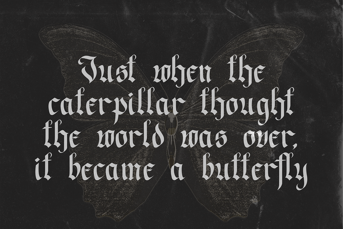 Mofkala - Blackletter Font, a Blackletter Font by Randi Irvan | Rvandtype (Photo 5 of 12)
