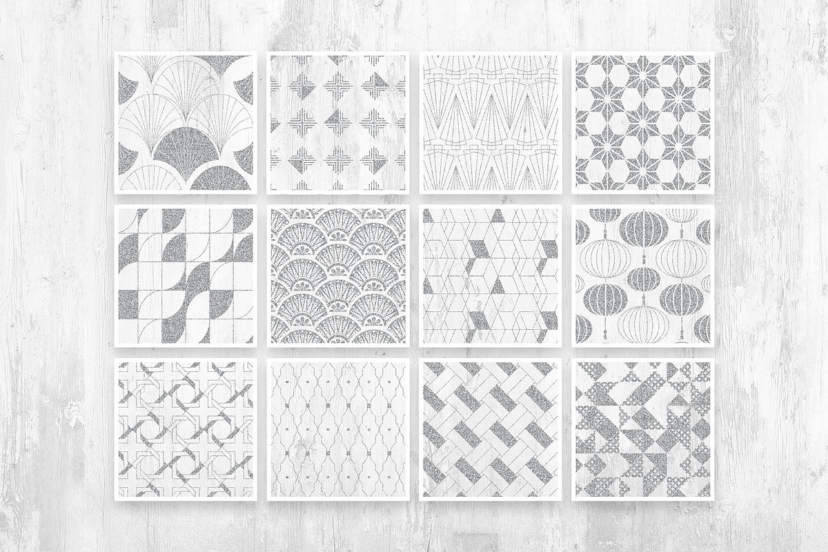 Asian Deco: Art Deco Patterns, a Pattern Graphic by AsianElements (Photo 15 of 18)