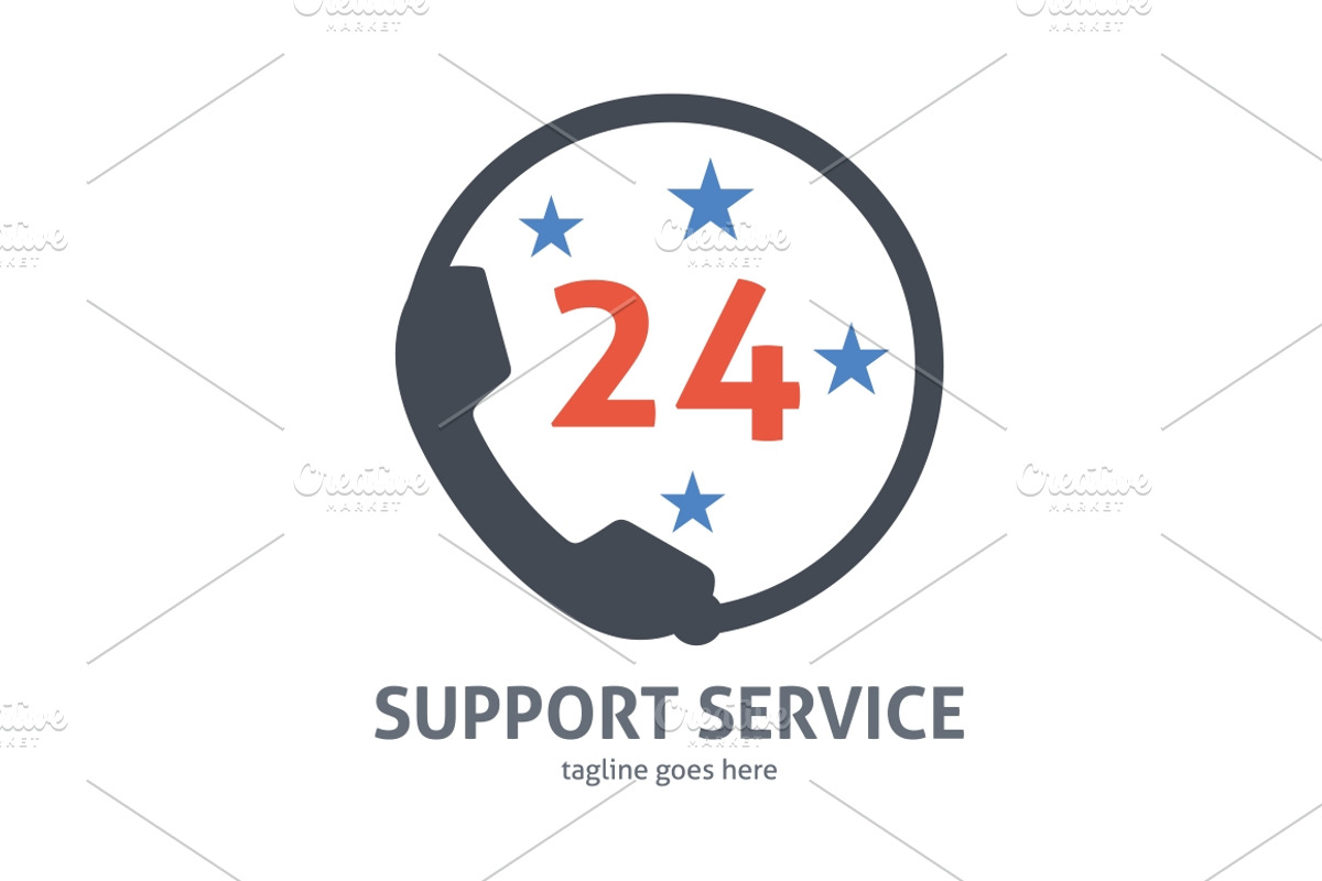 Support Service Logo, a Branding & Logo Template by Design_Planet