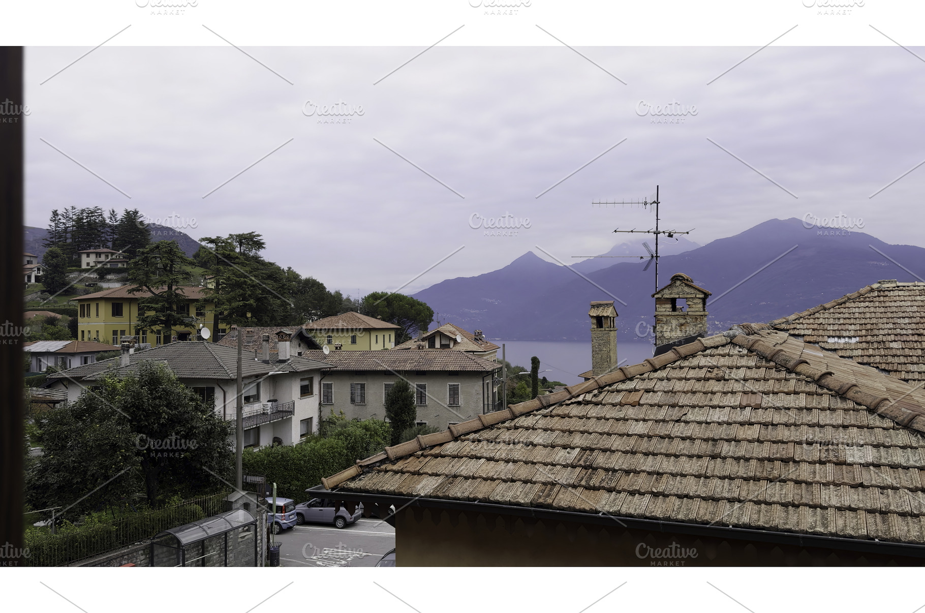 Window view overlooking picturesque, a Nature Photo by Media Whale Stock