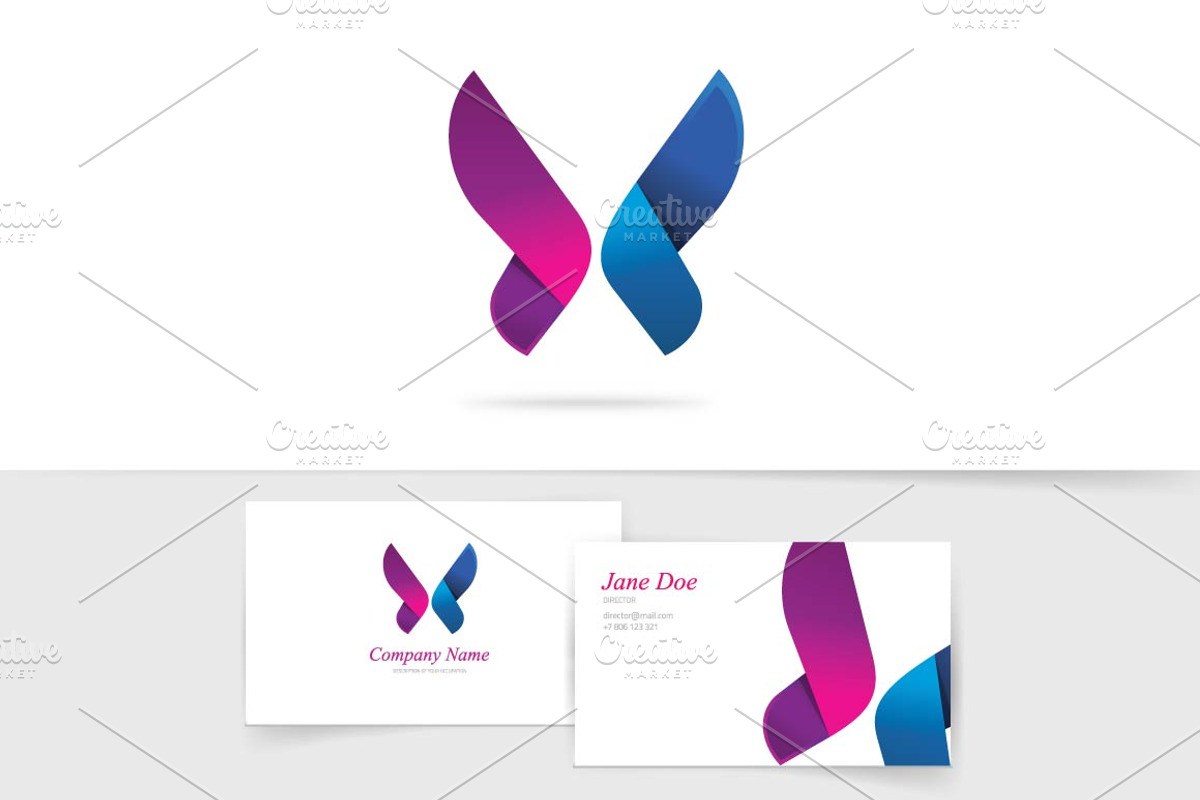 Butterfly Logo Vector Purple Wings, a Branding & Logo Template by vladwel