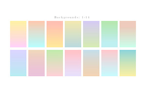 Delicate Gradient Backgrounds