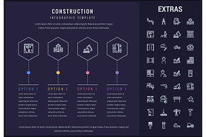 Construction Infographic Template And Elements.