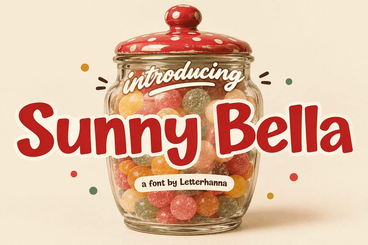 Sunny Bella Cute Font, a Handwritten Font by Letterhanna Studio (Photo 1 of 9)