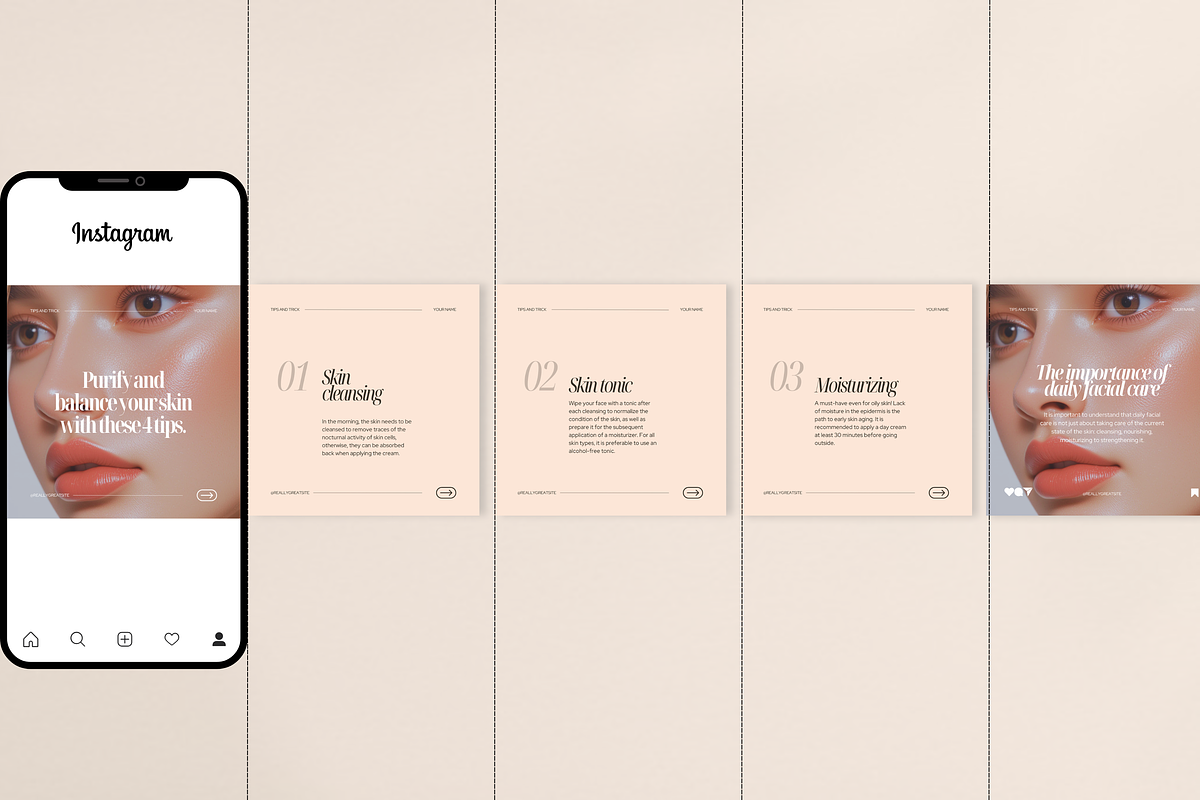 Skincare Instagram Templates, a Social Media Template by My Template Studio (Photo 17 of 26)