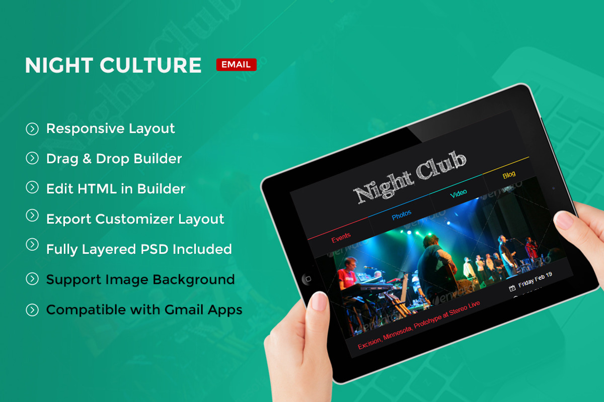 Christmas & New Year Party Email, an Email Template by NancyS (Photo 1 of 10)