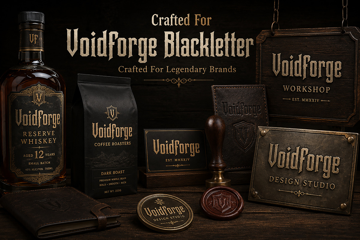 Voidforge Blackletter – Gothic Font, a Blackletter Font by Wow Magic (Photo 3 of 5)