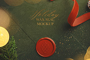 Holiday Wax Seal Mockup Pack, a Product Mockup by Custom Scene (Thumbnail 3 of 11)