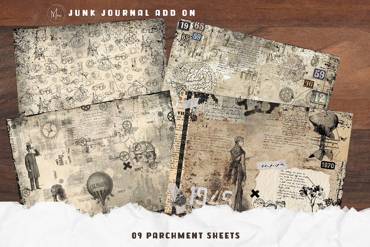 The Grungy Steampunk Junk Journal, a Decorative Illustration by meribela (Photo 6 of 7)