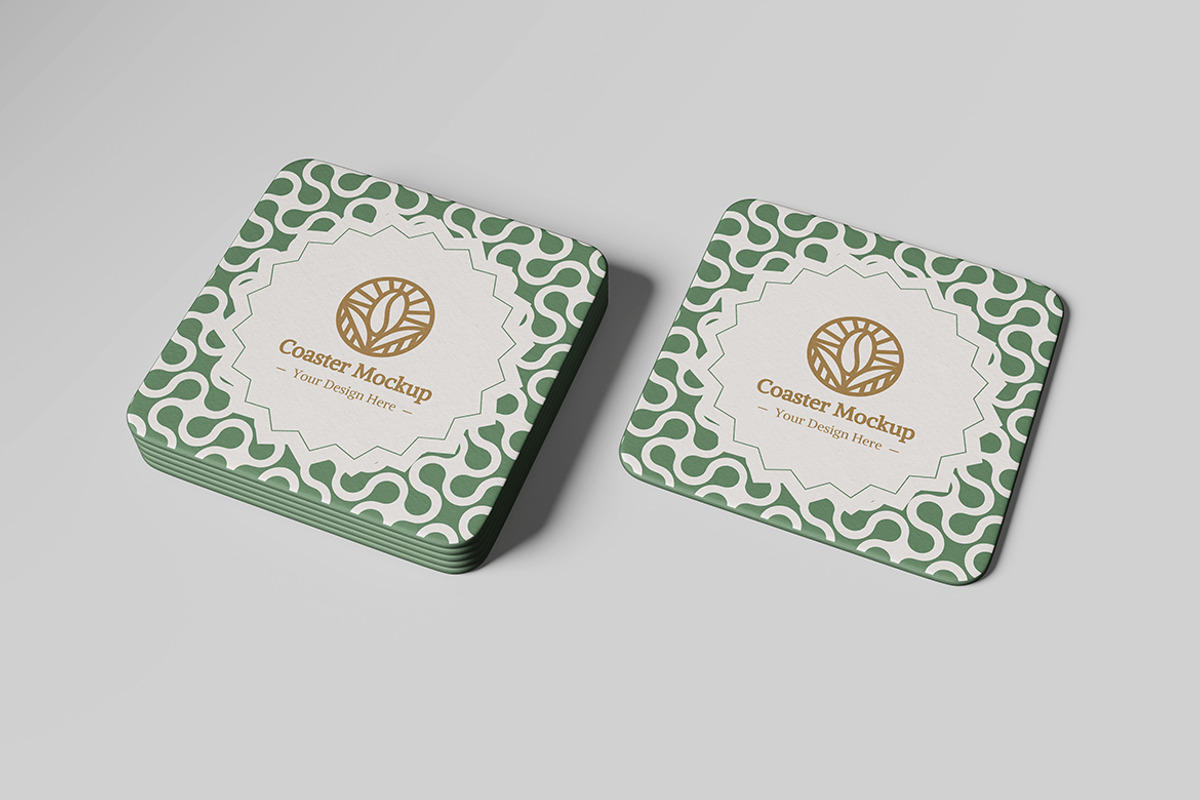 Coaster Mockup, a Product Mockup by bimockup (Photo 3 of 6)