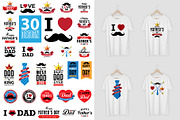 Father's day 30 Design set, a Graphic by Paperboxshop (Thumbnail 1 of 7)