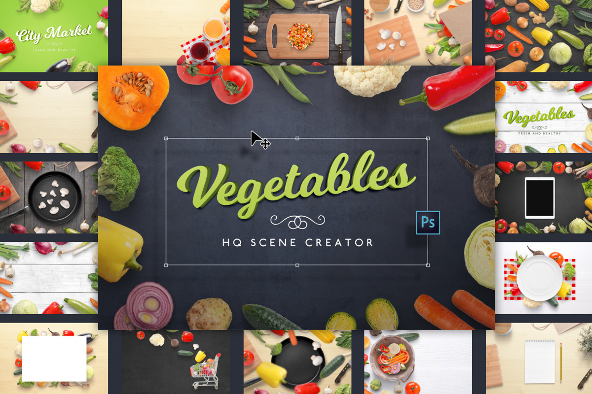 Vegetables HQ Scene Creator, a Graphic by RSplaneta (Photo 1 of 11)