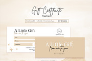 Printable Gift Certificate Template, a Print Template by BrushstrokeArtGB (Thumbnail 1 of 5)
