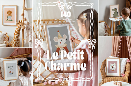 'Le Petit Charme' Kids Frames Mockup, a Household Mockup by Muse Mockups