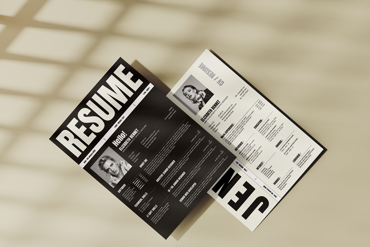 Resume - CV - Letter, a Resume Template by Cleffon_Graphic_Studio (Photo 3 of 6)