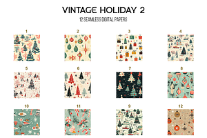 Vintage Holiday 2 Digital Paper