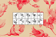 Vintage Floral Photoshop Brush Set, a Brush Add-On by Medialoot (Thumbnail 5 of 5)