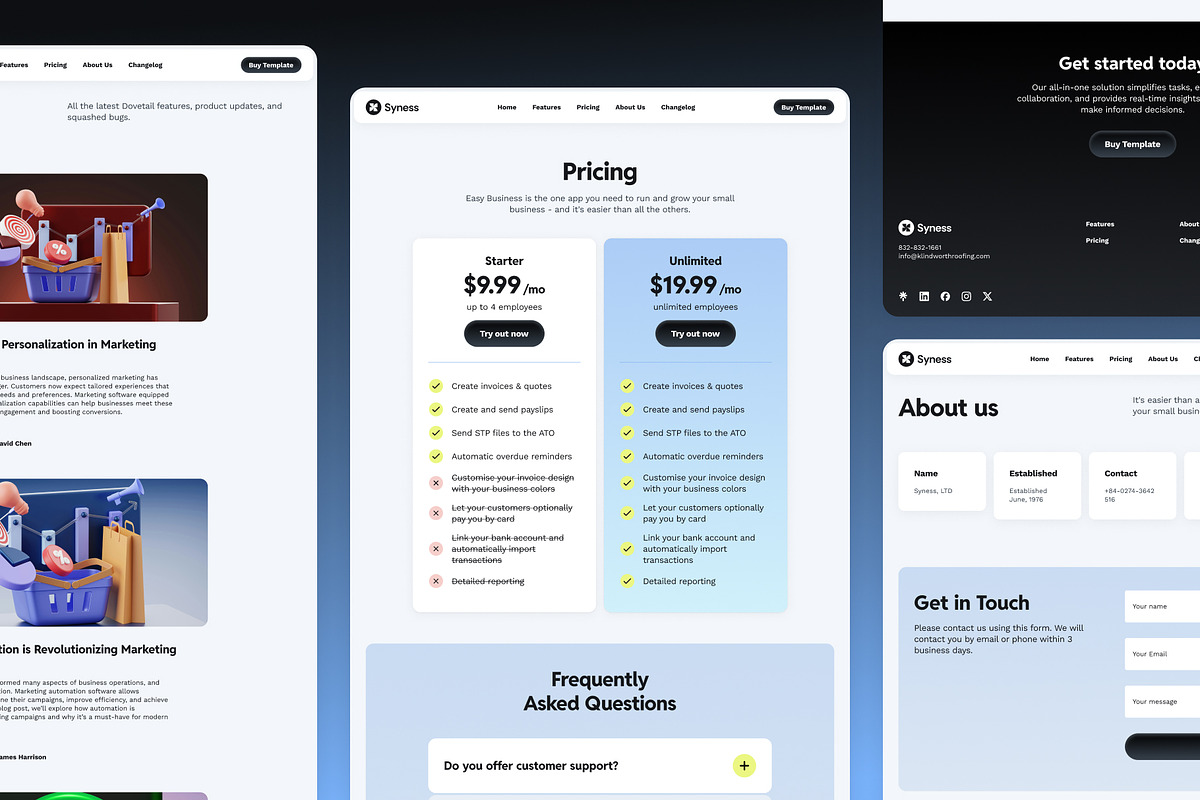 Syness — Marketing Framer Template, a Websites & App Template by Middltone (Photo 4 of 4)