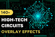 140+ High-Tech Circuits Overlays, an Object Graphic by Mikel Blazgad (Thumbnail 1 of 10)