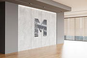 Metallic 3D Logo Wall Mockup, a Product Mockup by McLittle Stock (Thumbnail 2 of 3)