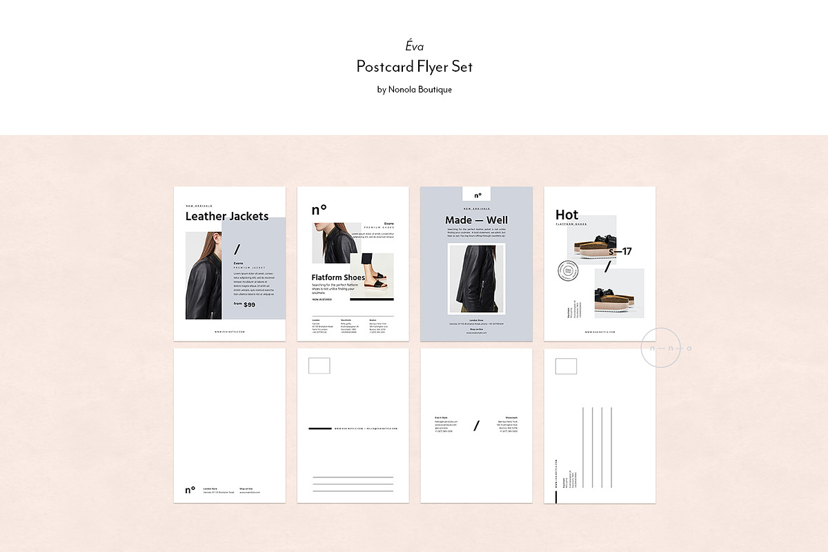 Set of Promo Cards • Éva, a Flyer Template by Nonola (Photo 9 of 9)