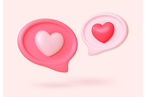 3d love message, social media, a Graphic by Valerie Bodnar
