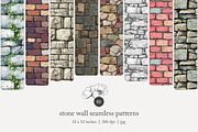 80 stone wall seamless pattern, a Pattern Graphic by Poppy Lane Studio (Thumbnail 1 of 11)
