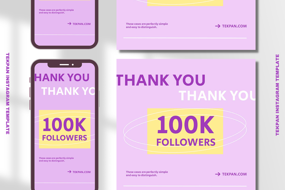 Tekpan Instagram Template, a Social Media Template by Aji Gallery (Photo 8 of 17)