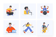 Animated Rock Band Icons, a Duotone Icon by Vectors Market (Thumbnail 8 of 12)