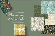 BLOOMING MEADOW Seamless Pattern, a Pattern Graphic by Madebyia (Thumbnail 1 of 9)