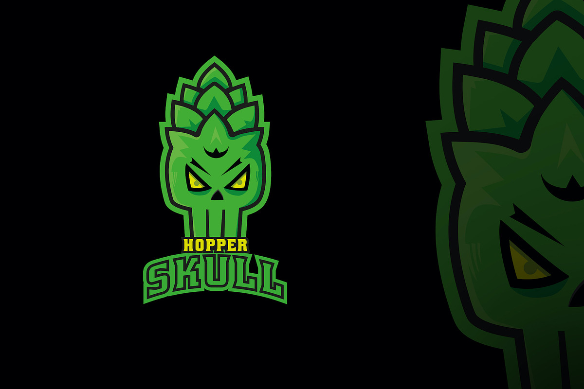 Hop Skull Beer Logo, a Branding & Logo Template by Best Project (Photo 2 of 5)