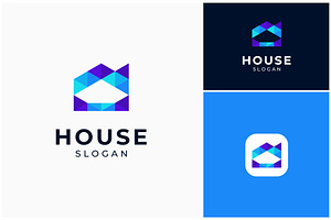 House Geometric Modern Logo, a Branding & Logo Template by ika trisiana
