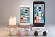 Apple iPhone 7, 7 Plus, AirPods, an Object 3D Model by 3D Models by Obshansky (Thumbnail 1 of 9)