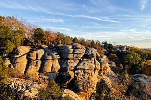 People explore towering sandstone rock formations at Garden of the Gods in Colo, a Nature Photo by AS photostudio