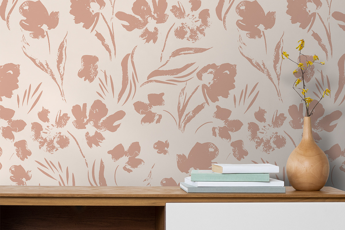 Powder Flower Prints, a Pattern Graphic by MalyskaStudio (Photo 3 of 13)