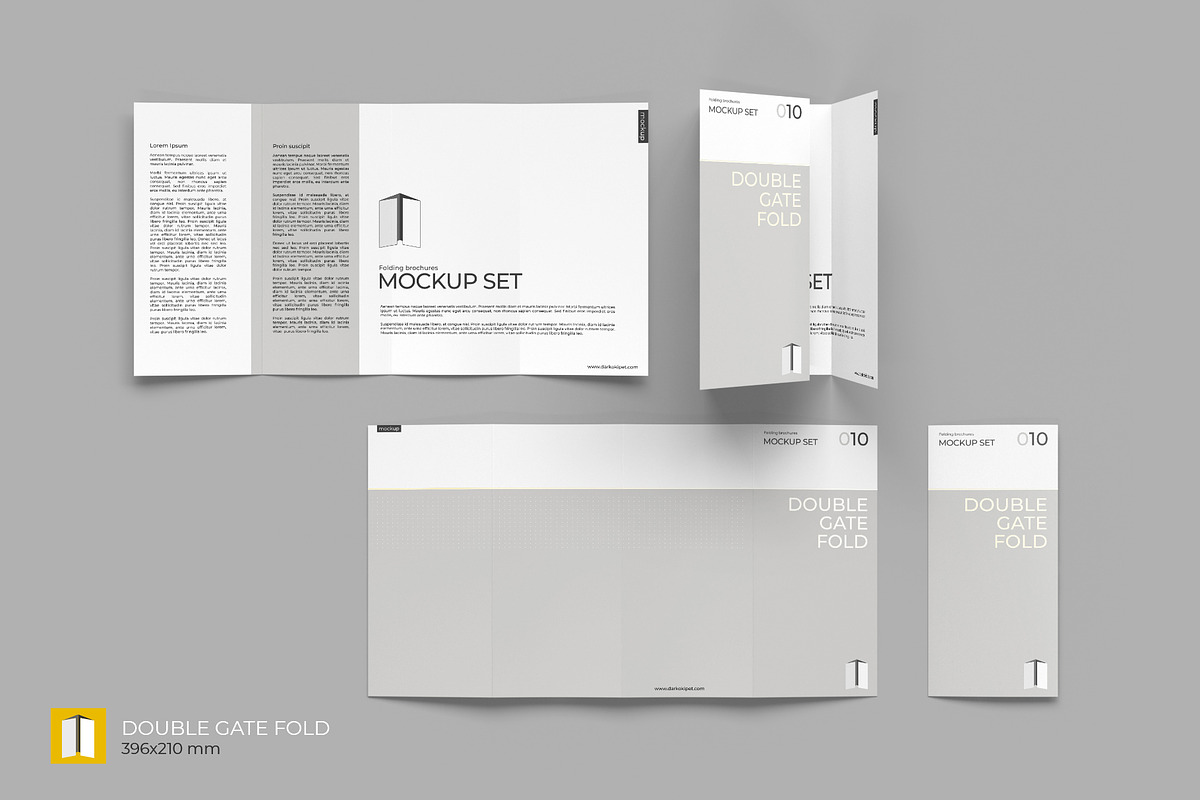 Folding Brochure Mockup Set, a Product Mockup by KIPET (Photo 13 of 15)