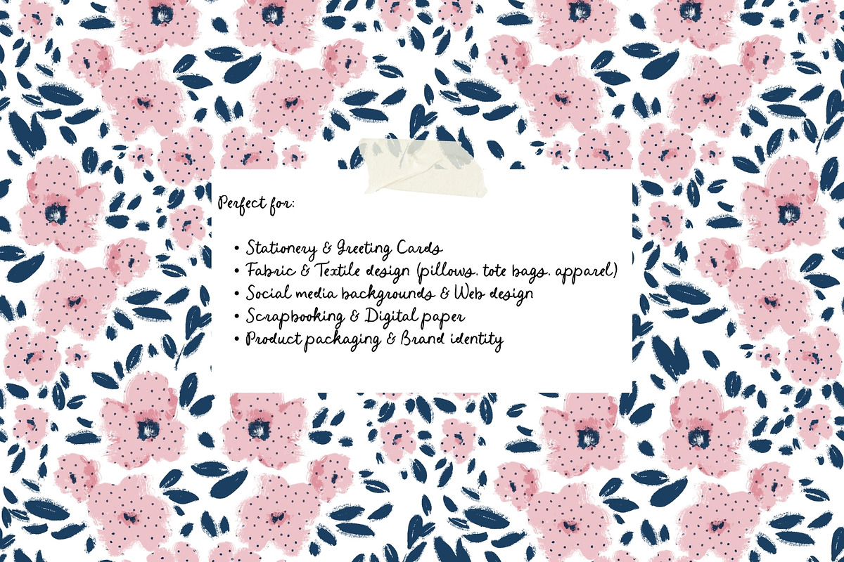 Painterly Floral. Whimsical Patterns, a Pattern Graphic by PaperJamLab (Photo 10 of 12)