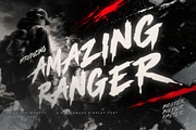 AMAZING RANGER – Brush Display Font, a Blackletter Font by Brainwave (Thumbnail 1 of 8)