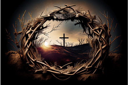 Ilustration of thorn crown with, an Illustration by HalfPoint
