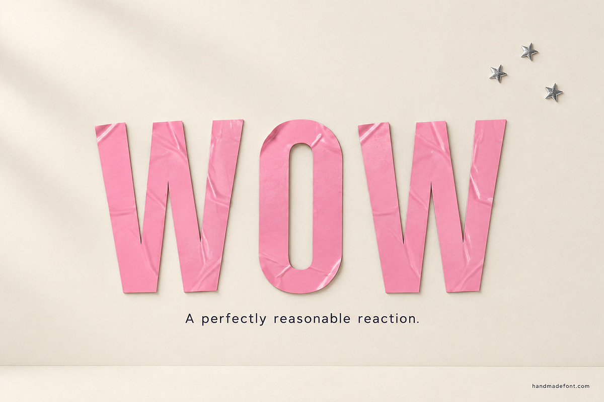 Pink Sticker Font, a Sans Serif Font by Handmadefont (Photo 8 of 15)