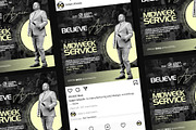 Midweek Prayer Service Church Flyer, a Social Media Template by church flyer templates (Thumbnail 9 of 9)