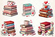 Valentine Books Sublimation Clipart, an Illustration by CreationArt (Thumbnail 4 of 4)